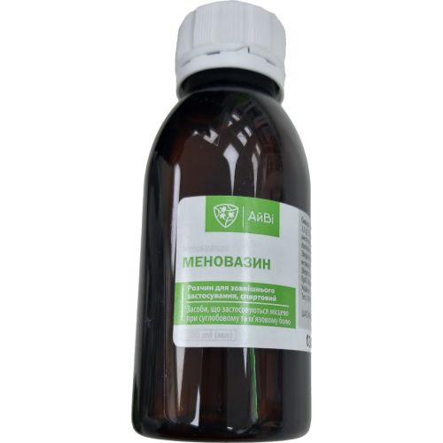 Меновазин розчин для зовнішнього застосування у полімерному флаконі 100 мл в місті Одеса : ціни, характеристика.  - фото №1 Меновазин розчин для зовнішнього застосування у полімерному флаконі 100 мл в місті Одеса : ціни, характеристика.