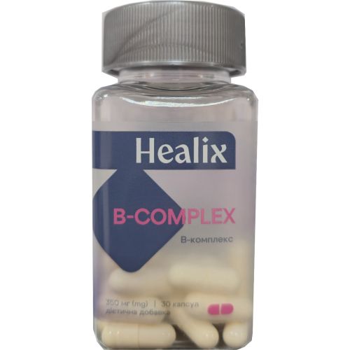 Healix (Хелікс) вітамін В-комплекс капсули №30 в місті Запоріжжя : ціни, характеристика.  - фото №1 Healix (Хелікс) вітамін В-комплекс капсули №30 в місті Запоріжжя : ціни, характеристика.