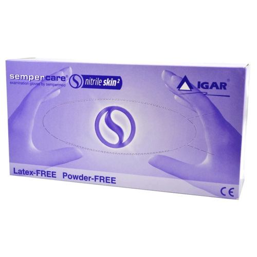 Рукавички Sempercare Nitrilе Skin2 медичні оглядові нітрилові нестерильні непріпудрені неприпудрені М (7-8) в місті Канів : ціни, характеристика.  - фото №1 Рукавички Sempercare Nitrilе Skin2 медичні оглядові нітрилові нестерильні непріпудрені неприпудрені М (7-8) в місті Канів : ціни, характеристика.