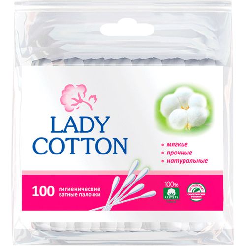 Ватні палички Lady Cotton, 100 шт. в місті Чернігів : ціни, характеристика.  - фото №1 Ватні палички Lady Cotton, 100 шт. в місті Чернігів : ціни, характеристика.