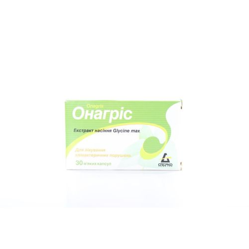 Онагрис 100 мг капсулы №30 недорого - фото №1 Онагрис 100 мг капсулы №30 недорого