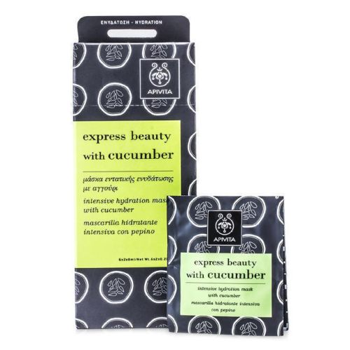 Маска Apivita (Апівіта) Express Beauty інтенсивно зволожувальна з огірком 2х8 мл в місті Перещепине : ціни, характеристика.  - фото №1 Маска Apivita (Апівіта) Express Beauty інтенсивно зволожувальна з огірком 2х8 мл в місті Перещепине : ціни, характеристика.