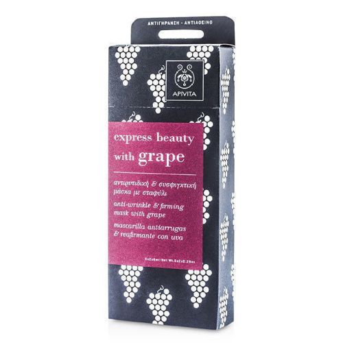 Маска Apivita (Апивита) Express Beauty против морщин для упругости кожи с виноградом 2х8 мл в городе Харьков : цены, характеристики.  - фото №1 Маска Apivita (Апивита) Express Beauty против морщин для упругости кожи с виноградом 2х8 мл в городе Харьков : цены, характеристики.