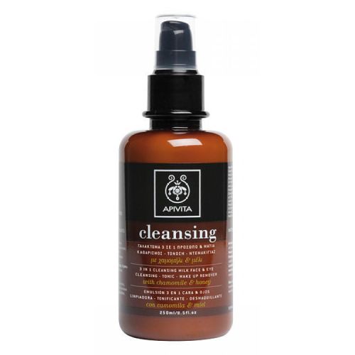 Молочко Apivita (Апівіта) Cleansing 3 в 1 очищувальне для обличчя/очей з медом і ромашкою 250 мл в місті Глобине : ціни, характеристика.  - фото №1 Молочко Apivita (Апівіта) Cleansing 3 в 1 очищувальне для обличчя/очей з медом і ромашкою 250 мл в місті Глобине : ціни, характеристика.