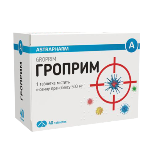 Гроприм 500 мг таблетки №40 в городе Перещепино : цены, характеристики.  - фото №1 Гроприм 500 мг таблетки №40 в городе Перещепино : цены, характеристики.