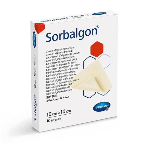 Пов'язка Sorbalgon стерильна 10 х 10 см №1 в місті Канів : ціни, характеристика.  - фото №1 Пов'язка Sorbalgon стерильна 10 х 10 см №1 в місті Канів : ціни, характеристика.