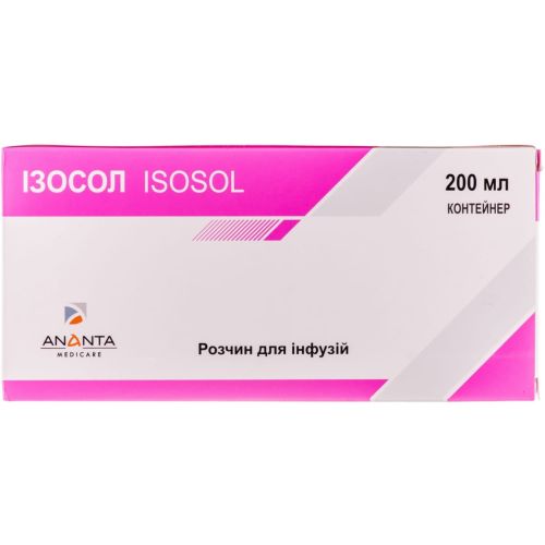 Ізосол розчин контейнер 200 мл в місті Березань : ціни, характеристика.  - фото №1 Ізосол розчин контейнер 200 мл в місті Березань : ціни, характеристика.