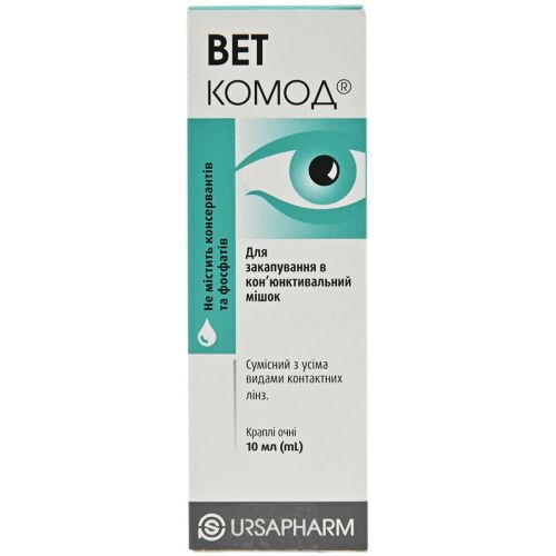 Вет комод 20 мг/мл краплі очні 10 мл  в місті Глобине : ціни, характеристика.  - фото №1 Вет комод 20 мг/мл краплі очні 10 мл  в місті Глобине : ціни, характеристика.