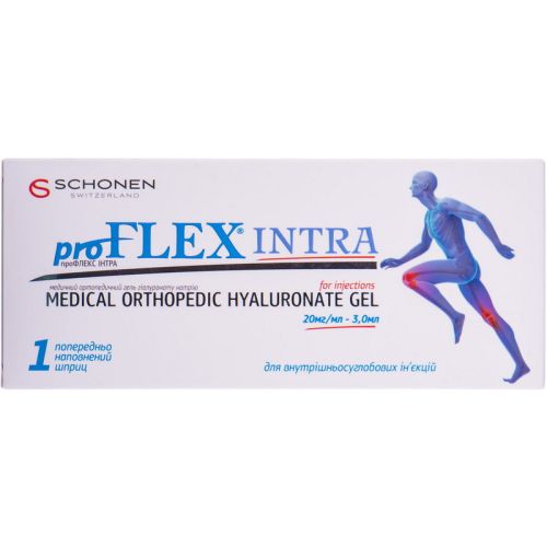 Профлекс Інтра 20 мг/мл гель для ін'єкцій 3 мл шприц в місті Вишгород : ціни, характеристика.  - фото №1 Профлекс Інтра 20 мг/мл гель для ін'єкцій 3 мл шприц в місті Вишгород : ціни, характеристика.