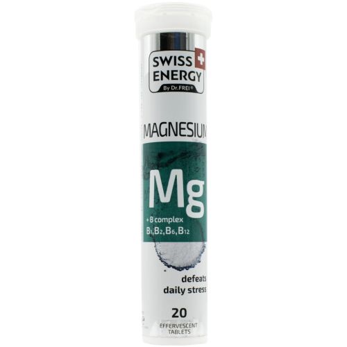 Swiss Energy (Свісс Енерджі) Magnesium шипучі таблетки №20 в місті Софіївка : ціни, характеристика.  - фото №1 Swiss Energy (Свісс Енерджі) Magnesium шипучі таблетки №20 в місті Софіївка : ціни, характеристика.