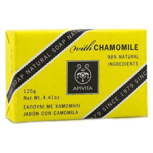 Мило Apivita (Апівіта) з ромашкою 125 г недорого - фото №1 Мило Apivita (Апівіта) з ромашкою 125 г недорого