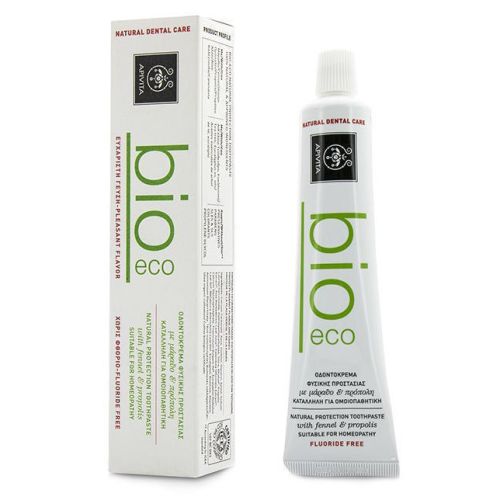 Зубна паста Apivita Біо-Еко природний захист з фенхелем і прополісом 75 мл в місті Кам'янське : ціни, характеристика. - фото №1 Зубна паста Apivita Біо-Еко природний захист з фенхелем і прополісом 75 мл в місті Кам'янське : ціни, характеристика.