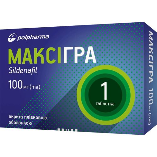 Максигра 100 мг таблетки №1 в городе Львов : цены, характеристики.  - фото №1 Максигра 100 мг таблетки №1 в городе Львов : цены, характеристики.