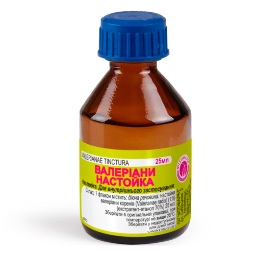 Валеріани настойка 25 мл  в місті Глобине : ціни, характеристика.  - фото №1 Валеріани настойка 25 мл  в місті Глобине : ціни, характеристика.