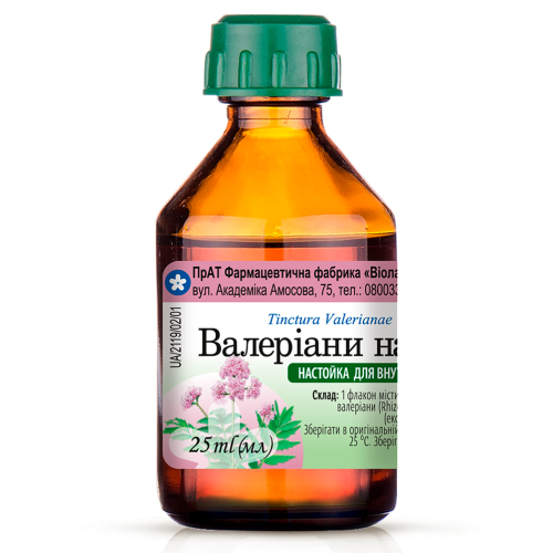 Валерианы настойка 25 мл в городе Луцк : цены, характеристики.  - фото №1 Валерианы настойка 25 мл в городе Луцк : цены, характеристики.