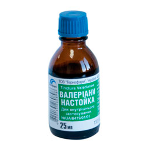 Валеріани настойка 25 мл в місті Глобине : ціни, характеристика.  - фото №1 Валеріани настойка 25 мл в місті Глобине : ціни, характеристика.