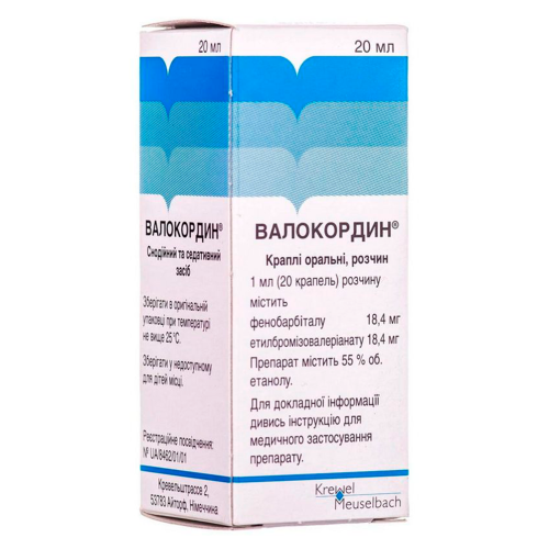 Валокордин краплі оральні 20 мл в місті Глобине : ціни, характеристика.  - фото №1 Валокордин краплі оральні 20 мл в місті Глобине : ціни, характеристика.