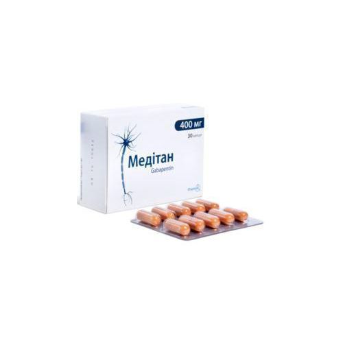 Медитан 400 мг капсули №30 в місті Глобине : ціни, характеристика.  - фото №1 Медитан 400 мг капсули №30 в місті Глобине : ціни, характеристика.