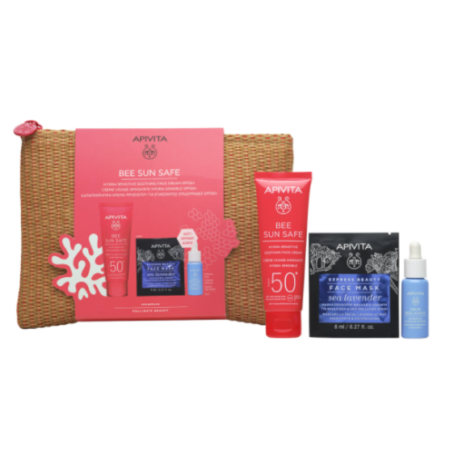 Набор Apivita (Апивита) Bee Sun Safe защита с солнцезащитным успокаивающим кремом для лица SPF50+ в городе Богородчаны : цены, характеристики.  - фото №1 Набор Apivita (Апивита) Bee Sun Safe защита с солнцезащитным успокаивающим кремом для лица SPF50+ в городе Богородчаны : цены, характеристики.