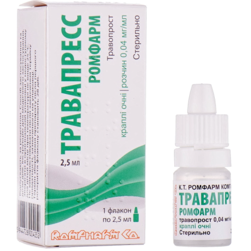 Травапресс Ромфарм 0,04 мг/мл капли глазные 2,5 мл в городе Березань : цены, характеристики.  - фото №1 Травапресс Ромфарм 0,04 мг/мл капли глазные 2,5 мл в городе Березань : цены, характеристики.
