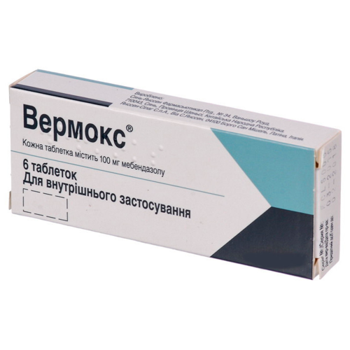 Вермокс 100 мг таблетки №6 в городе Винница : цены, характеристики.  - фото №1 Вермокс 100 мг таблетки №6 в городе Винница : цены, характеристики.