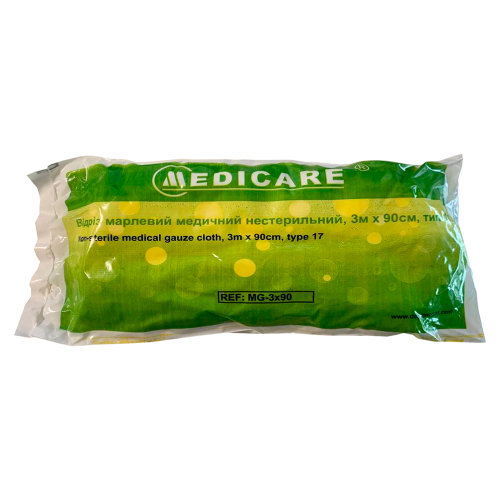 Отрез Medicare марлевый медицинский нестерильный тип 17 3 м х 90 см в городе Канев : цены, характеристики.  - фото №1 Отрез Medicare марлевый медицинский нестерильный тип 17 3 м х 90 см в городе Канев : цены, характеристики.