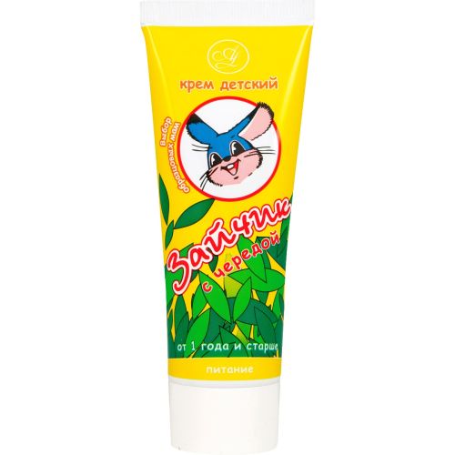 Крем Амальгама Люкс Зайчик детский с чередой, 75 мл в городе Глобино : цены, характеристики.  - фото №1 Крем Амальгама Люкс Зайчик детский с чередой, 75 мл в городе Глобино : цены, характеристики.