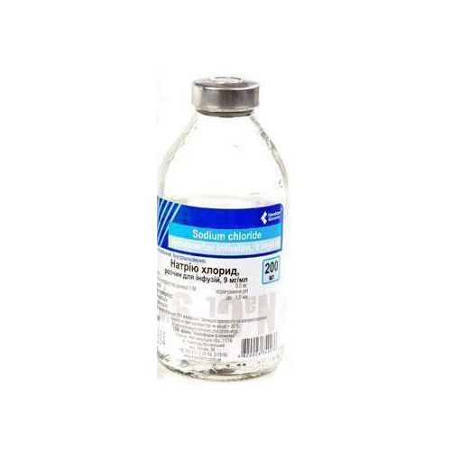 Натрію хлорид 0,9% розчин для інфузій 200 мл  в місті Глобине : ціни, характеристика.  - фото №1 Натрію хлорид 0,9% розчин для інфузій 200 мл  в місті Глобине : ціни, характеристика.