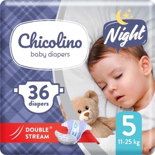 Підгузки Chicolino Night нар. 5 (11-25кг), 36 шт. в місті Богородчани : ціни, характеристика.  - фото №1 Підгузки Chicolino Night нар. 5 (11-25кг), 36 шт. в місті Богородчани : ціни, характеристика.