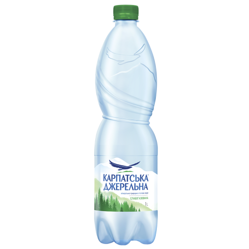 Вода мінеральна Карпатська Джерельна слабогазована 1 л в місті Глобине : ціни, характеристика.  - фото №1 Вода мінеральна Карпатська Джерельна слабогазована 1 л в місті Глобине : ціни, характеристика.