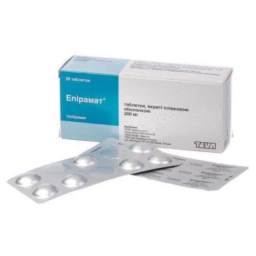 Епирамат 200 мг таблетки №28 в місті Ставище : ціни, характеристика. - фото №1 Епирамат 200 мг таблетки №28 в місті Ставище : ціни, характеристика.