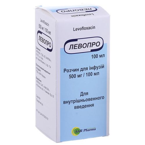 Левопро 500 мг/100 мл розчин для інфузій 100 мл в місті Харків : ціни, характеристика.  - фото №1 Левопро 500 мг/100 мл розчин для інфузій 100 мл в місті Харків : ціни, характеристика.