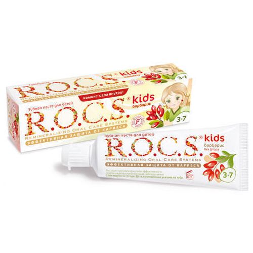 Зубна паста дитяча R.O.C.S. Барбарис 45 г ADD - фото №1 Зубна паста дитяча R.O.C.S. Барбарис 45 г ADD