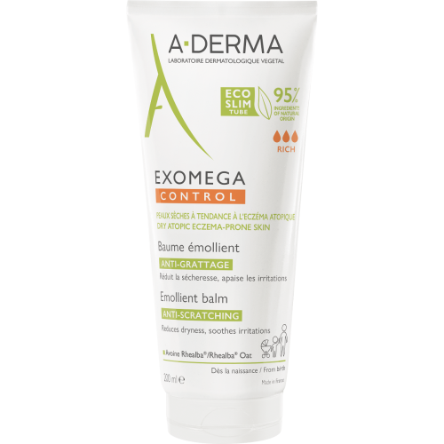 Бальзам-емолент A-Derma (А-Дерма) Exomega Control для атопічної шкіри дітей та дорослих, 200 мл в місті Вінниця : ціни, характеристика.  - фото №1 Бальзам-емолент A-Derma (А-Дерма) Exomega Control для атопічної шкіри дітей та дорослих, 200 мл в місті Вінниця : ціни, характеристика.