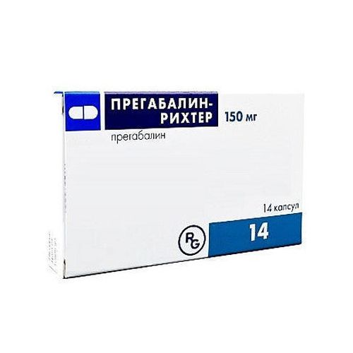 Прегабалін-Ріхтер капсули 150 мг №14 (14х1) блист. ціна - фото №1 Прегабалін-Ріхтер капсули 150 мг №14 (14х1) блист. ціна
