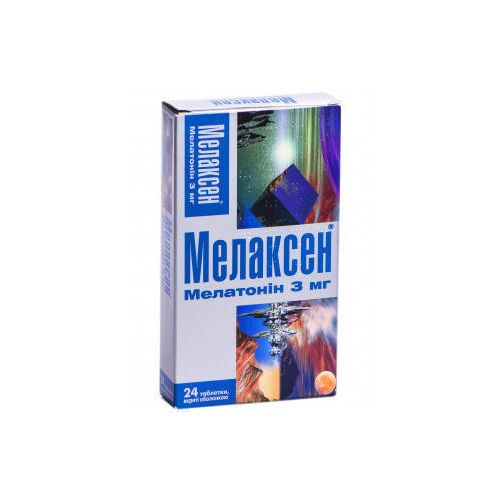 Мелаксен 3 мг таблетки №24 купити - фото №1 Мелаксен 3 мг таблетки №24 купити