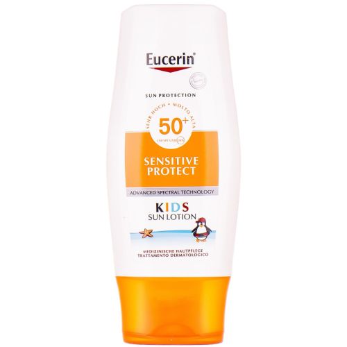 Лосьйон Eucerin (Юцерін) Sun Protection сонцезахисний для чутливої шкіри дітей SPF50 150 мл в місті Богородчани : ціни, характеристика.  - фото №1 Лосьйон Eucerin (Юцерін) Sun Protection сонцезахисний для чутливої шкіри дітей SPF50 150 мл в місті Богородчани : ціни, характеристика.