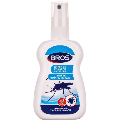 Спрей Bros (Брос) Репелентний засіб від комарів і кліщів 50 мл фото - фото №1 Спрей Bros (Брос) Репелентний засіб від комарів і кліщів 50 мл фото