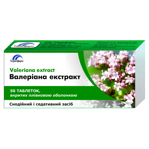 Валеріани екстракт таблетки №50 в місті Софіївка : ціни, характеристика.  - фото №1 Валеріани екстракт таблетки №50 в місті Софіївка : ціни, характеристика.