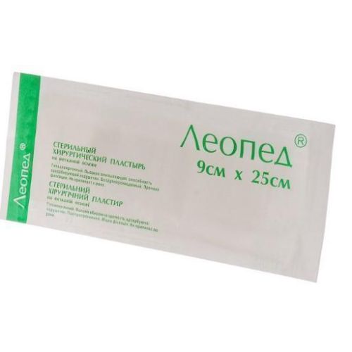 Лейкопластир Леопед стерильний пов'язка 9 см*25 см №1 ціна - фото №1 Лейкопластир Леопед стерильний пов'язка 9 см*25 см №1 ціна