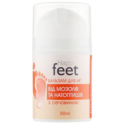 Бальзам для ніг Happy Feet від мозолів та натоптишів з сечовиною, 50 мл в місті Львів : ціни, характеристика.  - фото №1 Бальзам для ніг Happy Feet від мозолів та натоптишів з сечовиною, 50 мл в місті Львів : ціни, характеристика.