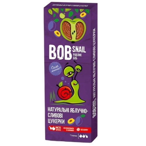 Цукерки Bob Snail (Равлик Боб) яблуко-слива 30 г в місті Одеса : ціни, характеристика.  - фото №1 Цукерки Bob Snail (Равлик Боб) яблуко-слива 30 г в місті Одеса : ціни, характеристика.