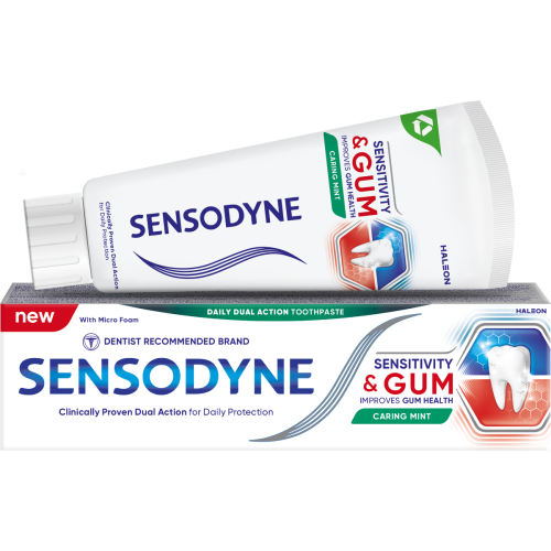 Зубная паста Sensodyne Чувствительность зубов и защита десен 75 мл купить - фото №1 Зубная паста Sensodyne Чувствительность зубов и защита десен 75 мл купить