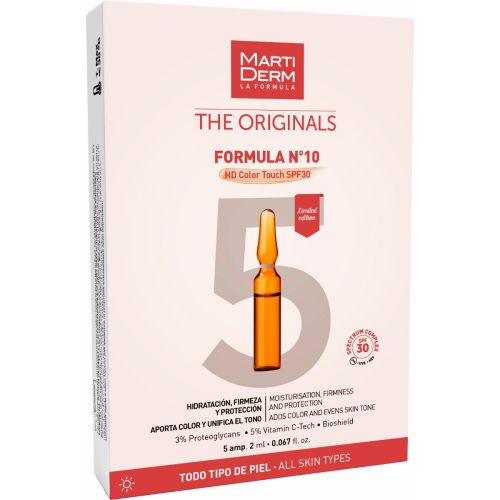 Набор Martiderm (Мартидерм) Формула №10 HD Color Touch SPF 30, ампулы №5 в городе Богородчаны : цены, характеристики.  - фото №1 Набор Martiderm (Мартидерм) Формула №10 HD Color Touch SPF 30, ампулы №5 в городе Богородчаны : цены, характеристики.