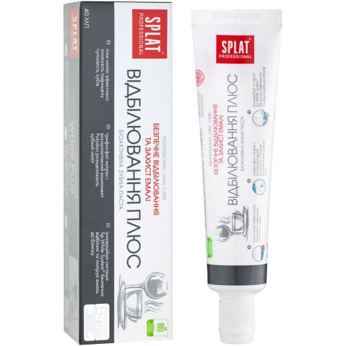 Зубна паста Splat Professional Відбілювання плюс 40 мл в місті Глобине : ціни, характеристика.  - фото №1 Зубна паста Splat Professional Відбілювання плюс 40 мл в місті Глобине : ціни, характеристика.