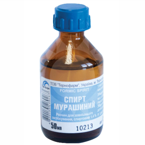 Муравьиный спирт 50 мл   в городе Рахов : цены, характеристики.  - фото №1 Муравьиный спирт 50 мл   в городе Рахов : цены, характеристики.