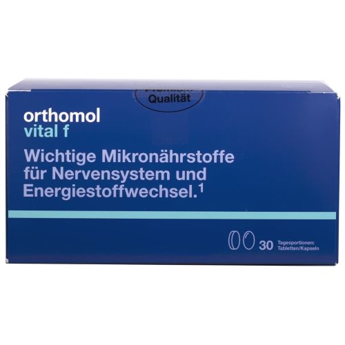 Orthomol (Ортомол) Vital F (для женщин) 30 дней капсулы №30 в городе Глобино : цены, характеристики.  - фото №1 Orthomol (Ортомол) Vital F (для женщин) 30 дней капсулы №30 в городе Глобино : цены, характеристики.