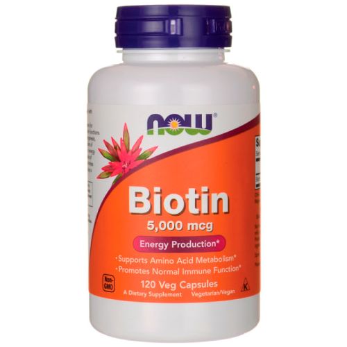 Біотин Now 5000 мкг капсули №120 в Україні - фото №1 Біотин Now 5000 мкг капсули №120 в Україні