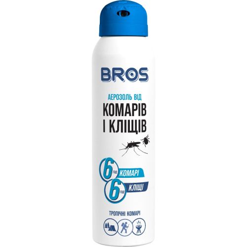 Аерозоль Bros Max від комарів та кліщів, 90 мл ADD - фото №1 Аерозоль Bros Max від комарів та кліщів, 90 мл ADD