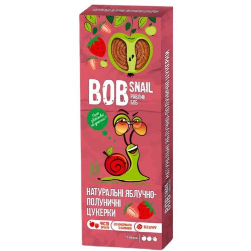 Конфеты Bob Snail (Улитка Боб) яблоко-клубника 30 г в городе Самбор : цены, характеристики. - фото №1 Конфеты Bob Snail (Улитка Боб) яблоко-клубника 30 г в городе Самбор : цены, характеристики.